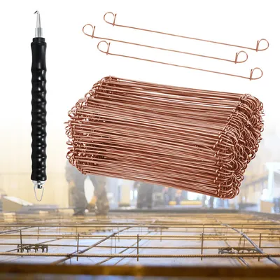 Produktbild von Drillapparat Betonbindedraht 1.0 x 100mm (1000 Stk.) verkupferter Rödeldraht mit Rödelzange Bindedraht inkl. Draht Driller