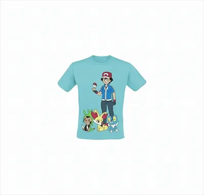 Produktbild von Pokémon T-Shirt -L- Ash und Pokémon