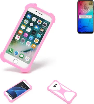 Produktbild von K-S-Trade Handy Hülle kompatibel mit BQ Mobile BQ-6430L Aurora Schutz Hülle Bumper Silikon Schutz Hülle Cover Case Silikoncase Silikonbumper TPU