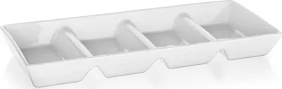 Produktbild von BANKETT Schüssel geteilt Porzellan BIANCA 33,7 x 13,7 x 3,6 cm,