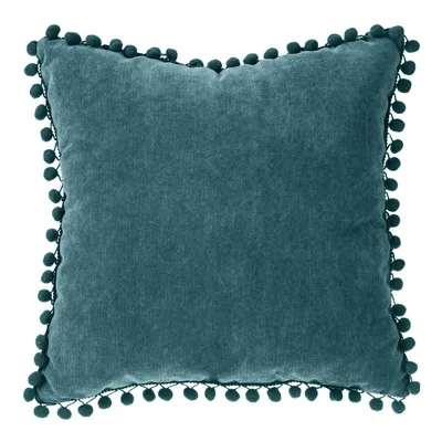 Immagine prodotto di Cuscino decorativo POMPONS, 40 x 40 cm, colore mare