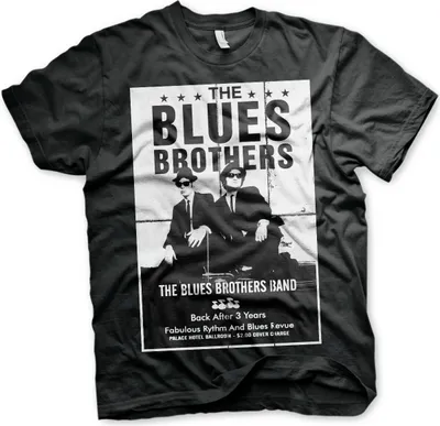 Produktbild von The Blues Brothers Poster T-Shirt - X-Large - Black