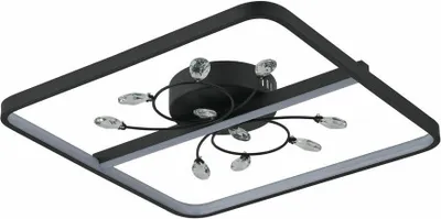 Obrázok produktu pre LED stropné svietidlo Dacota 24 W, 4000 K, 1920 lm, plast, čierna, rozmery: 7 x 45 x 45 cm, IP20, Reality