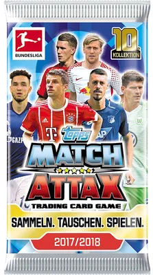Immagine prodotto di Topps Match Attax - carte collezionabili 2017/18 - 1 booster - tedesco