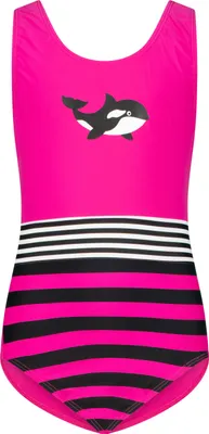 Produktbild von BECO the world of aquasports Badeanzug BECO-SEALIFE® mit Orca-Print und UV-Schutz 50+ pink schwarz 152 A