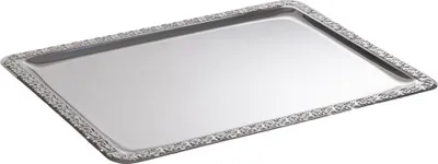 Produktbild von APS 381 Tablett SCHÖNER ESSEN, 50 x 36 cm, Edelstahl, mit Dekorrand,  Germany