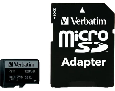 Produktbild von Verbatim microSDXC Pro      64GB Class 10 UHS-I incl Adapter