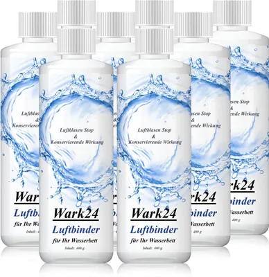 Produktbild von Wark24 Luftbinder Bubble Stop 400g - Luftblasen Stop für Wasserbetten (8er Pack