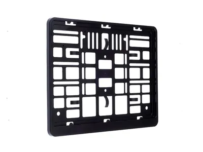 Zdjęcie produktu dla Ramka na tablicę rejestracyjną 305 x 214mm, dwurzędowa, czarna