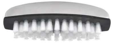 Image de Brosse multifonction pour fruits et légumes en acier inoxydable 304 et poils en nylon, avec embout pour les ongles, pour la cuisine