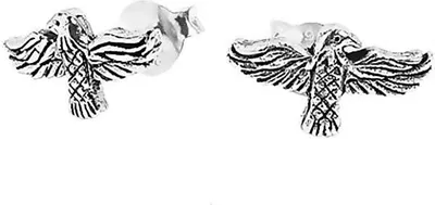 Produktbild von Paar 925 Sterling Silber Keltische Ohrstecker Hugin Und Munin 7020