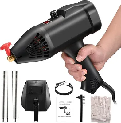 Imagen del producto de Máquina de soldar por electrodo, portátil, 220V, 3000W. Soldador eléctrico portátil, máquina de soldar por electrodo con inversor, soldador de varillas para uso doméstico