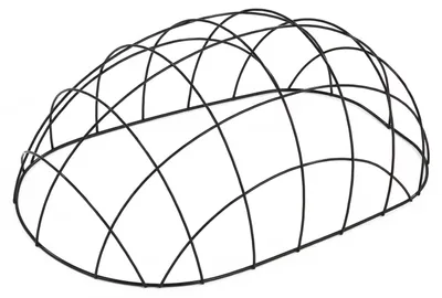 Produktbild von Metallgitter schwarz 53 x 35 cm für Tigana Fahrradkörbe in XL
