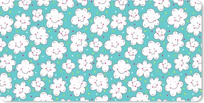 Produktbild von MuchoWow® Mauspad Mousepad Muster - Wolke - Himmel - Jungen - Kinder 60x30 cm - Mousepads - Maus Mat - Pad - Mausunterlage - Nachhaltig