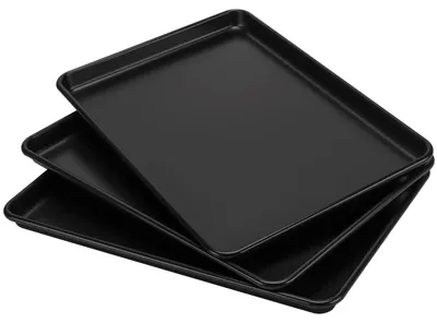 Produktbild von 3-teiliges Backblech-Set aus Kohlenstoffstahl mit Antihaftbeschichtung