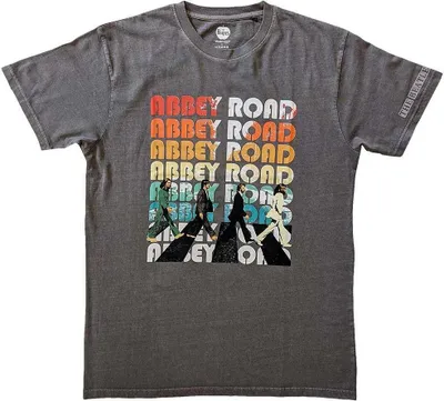 Image de The Beatles - "Abbey Stacked" T-Shirt für Herren/Damen Uni RO11020 (XL) (Anthrazit)