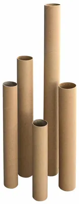 Produktbild von 10x Versandrohre Versandhülsen rund 76 x 760mm braun ohne Deckel | Format A1
