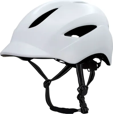 Produktbild von Urbaner Fahrradhelm| USB Licht| Matt Weiss (L) | EN1078