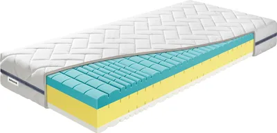 Produktbild von Schaummatratze Benab King SeniorComfort 24 HR Antidecubit Matratze 120 x 200 cm H3 / H4 hart 24 cm hohe Schaummatratzen, Algua Spirulina, HR, Antibakteriell, 7 Zonen, Profilierung, Anti-dekubitus