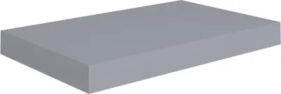 Zdjęcie produktu dla Półka ścienna, szara, 40 x 23 x 3,8 cm, MDF