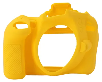 Produktbild von Silikon-Kameratasche für D3300 3400, Schutzgehäuse, leichte Schutzhülle, Gelb
