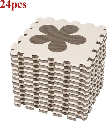 Image de WYCTIN 24*Tapis puzzle Tapis de jeu pour enfants Tapis de protection Tapis de sol Tapis d'éveil