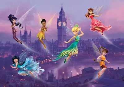 Obrázok produktu pre Disney fototapeta víly fialové - 600348 - 255 x 180 cm