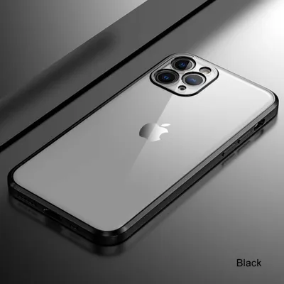 Image de Smartphonica Métallique
  coque pour iPhone 13 Pro avec dos translucide et protection supplémentaire de l'appareil photo -
  Noir
