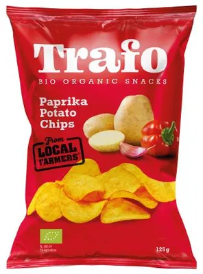 CHIPSY ZIEMNIACZANE PAPRYKOWE BIO 125 g - TRAFO