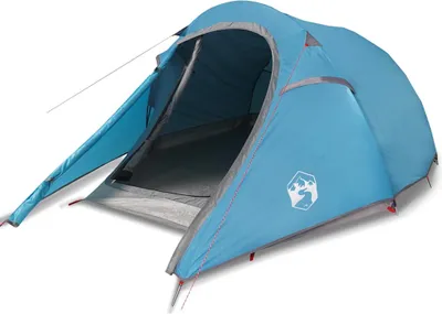 Produktbild von vidaXL Tunnelzelt 3 Personen Blau Wasserdicht