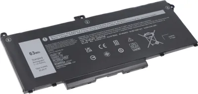 Produktbild von Akku passend für Dell Latitude 15 5520, Li-Polymer, 15,2V, 4100mAh, 62,3Wh