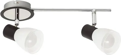 Productafbeelding van Rabalux 5977 Plafondlamp met 2 spots, model Ati, fitting E14, zwart-wit, standaard, 33,5 cm