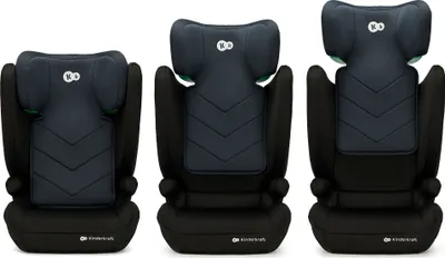 Zdjęcie produktu dla Fotelik samochodowy Kinderkraft I-SPARK 2w1 100-150 cm - i-Size - Lekki - Czarny