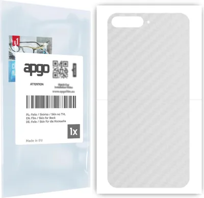Produktbild von apgo Rückseite Schutzfolie für Huawei Y6 (2018) -  Hinten Schutzfolie Carbon Transparent (durchsichtig), Rückseite Folie schützt vor Kratzern und Fingerabdrücken