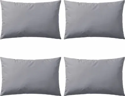 Image de Vidaxl Outdoor -Kissen 60x40 cm grau 4 PCs