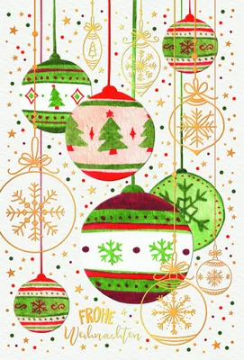 Produktbild von Weihnachten Grußkarte - Glückwunschkarte mit Umschlag