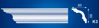 Obrázek produktu pro Dekorační profil polystyren K3