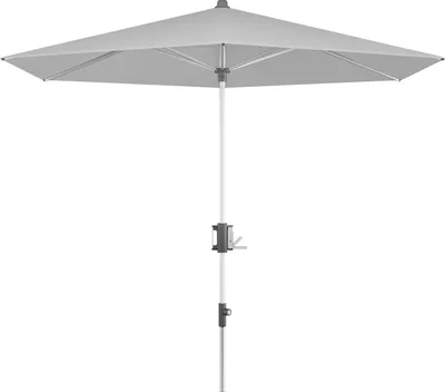 Produktbild von Sonnenschirm - Hellgrau - mit Kurbel - Aluminiumgestell - Ø 290 cm