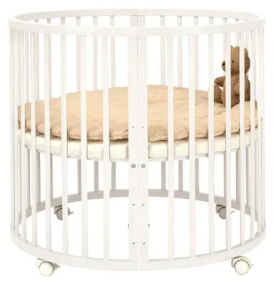 Productafbeelding van Novi Mila looprek, ongeveer 90 cm, wit, met verstelbare hoogte, voorzien van wielen, geschikt vanaf de geboorte, modern design