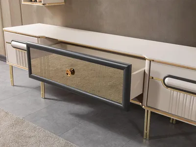 Immagine prodotto di Mobile TV, stile moderno, colore bianco, nuovo, pratico, per il soggiorno, confortevole