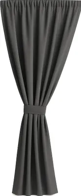 Produktbild von Gartenvorhang 1 Stück 155x220cm, Garten Vorhang Anthrazit, wasserdichter Außenvorhang, Terrasse Vorhang, Außenvorhang, Balkon Vorhang