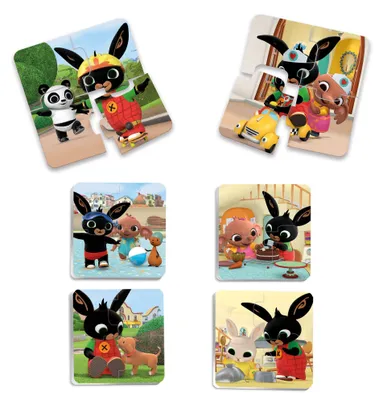 Produktbild von Liscianigiochi - BING Officiel - Jeu Educatif Premier Puzzle Bébé - pour Enfant dès 1 an - Puzzle 4 Pièces Renforcées - Développe la Motricité fine, l