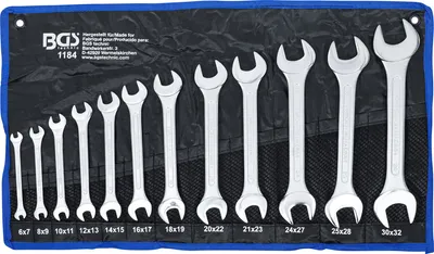 Produktbild von BGS 1184 Doppelmaulschlüssel-Satz, 6x7-30x32 mm, 12-tlg.