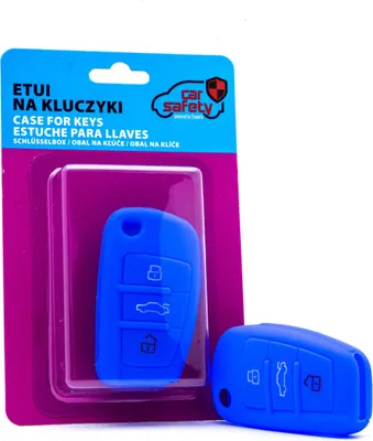 Zdjęcie produktu dla Silikonowa osłona kluczyka BLUE do Audi
