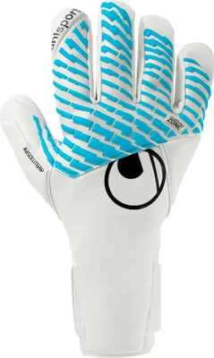 Immagine prodotto di Guanti da portiere Uhlsport Fm Cybertec Absolutgrip Hn - Bianco / Azzurro / Nero
