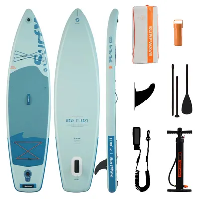 Obrázek produktu pro Nafukovací paddleboard, protiskluzový povrch, kompletní set příslušenství, NEBESKY MODRÁ