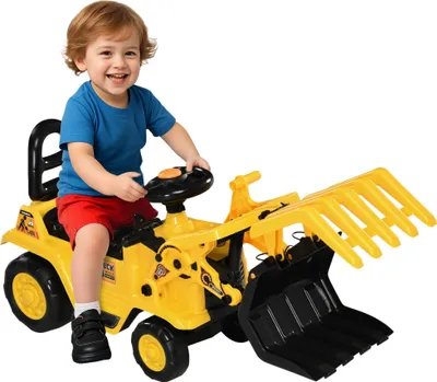 Produktbild von Aufsitzbagger, mit Kralle, Hupe, Sound-Effekten, Stauraum, Kippschutz, für Kinder 2-4 Jahre