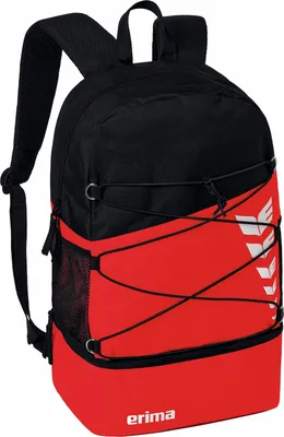 Produktbild von Erima Uni Six Wings Rucksack mit Bodenfach (7232319), rot/schwarz, 1
