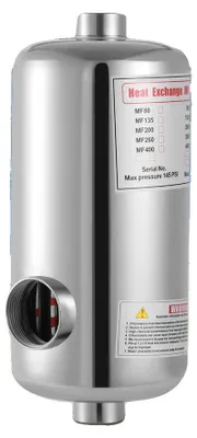 Image de Chauffage pour piscine, puissance de 28 kW, capacité de 150 m³, température maximale de 120 °C, en acier inoxydable 304, compatible avec les spas et les piscines