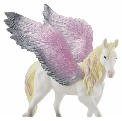 Immagine prodotto di Winged Pegasus Figurine - With Shiny Wings and Mane - Fun and Durable Horse Figurine - Gift for Children Ages 5 and Up